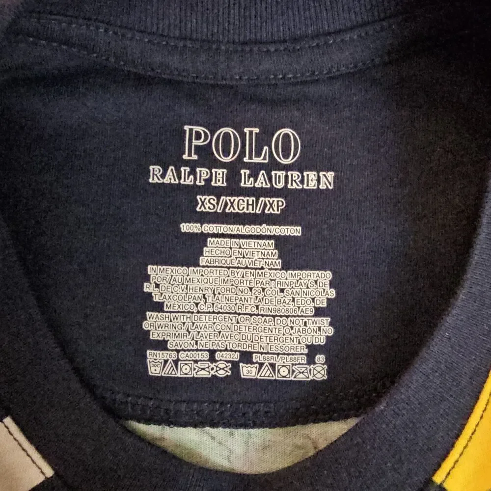 Polo Ralph Lauren Burgee Flag Print Pajama Shirt NWT XS Yacht Club RLYC Tee Top
